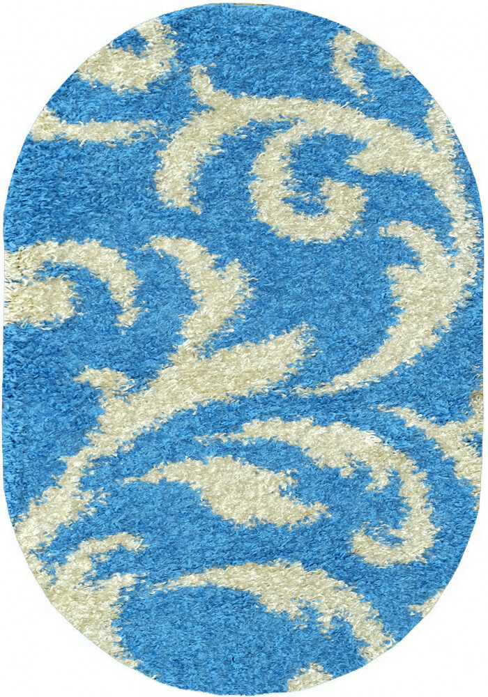 

Ковер с высоким ворсом Loca 9161A blue овал 1.60x2.30