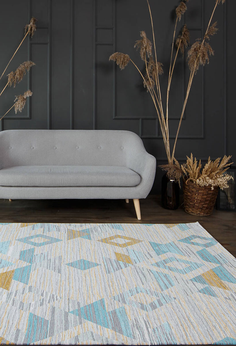 

Безворсовый ковер Almina 128704 beige-multi 1.35x2.00