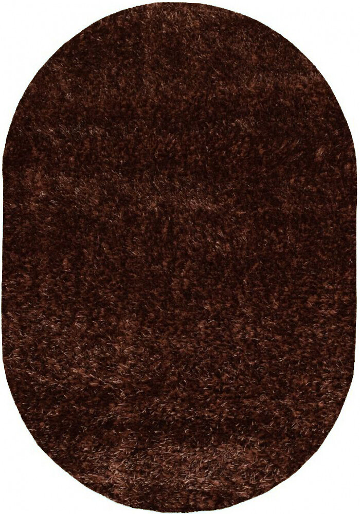 

Ковер с высоким ворсом Puffy 4b S001a brown овал 0.80x1.50