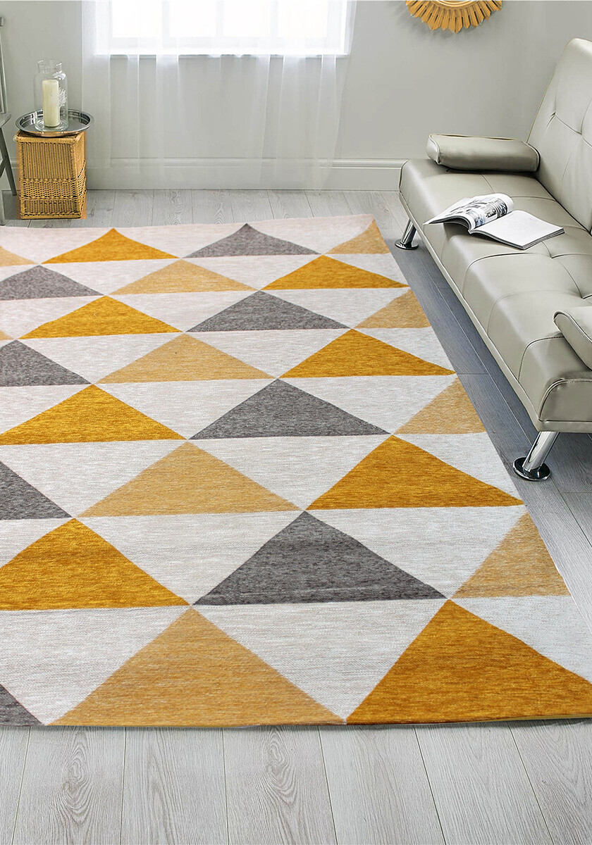 

Безворсовый ковер Almina 131701 grey-yellow 2.00х2.90