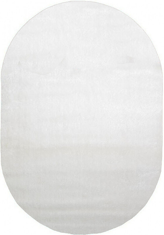 

Ковер с высоким ворсом Puffy 4b S001a white овал 2.00x2.90