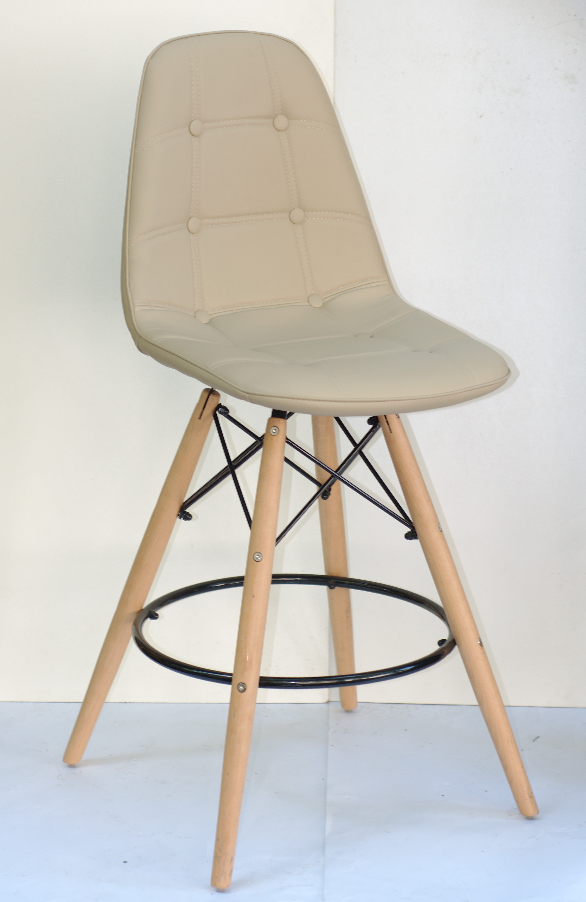 

Стул полубарный Alex BAR 65 Экокожа Onder Mebli Бежевый 06