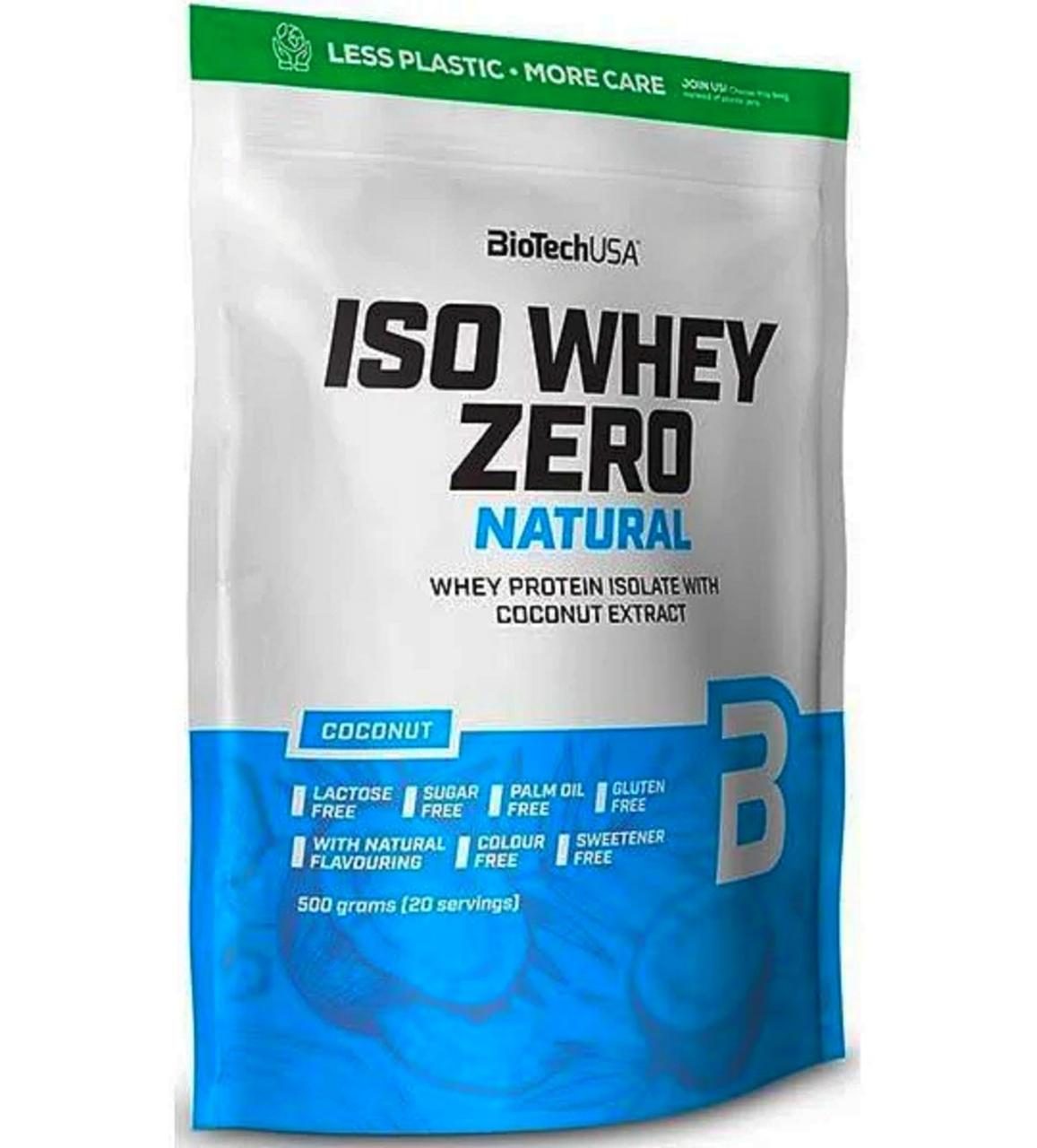 

Изолят сыворочного протеина BioTech USA "ISO WHEY Zero lactose" Кокос (500г)