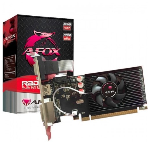 

Відеокарта AFOX PCI-Ex Radeon R5 220 2GB GDDR3 (64bit) (650/1066) (DVI-D, VGA, HDMI) (AFR5220-2048D3L4)