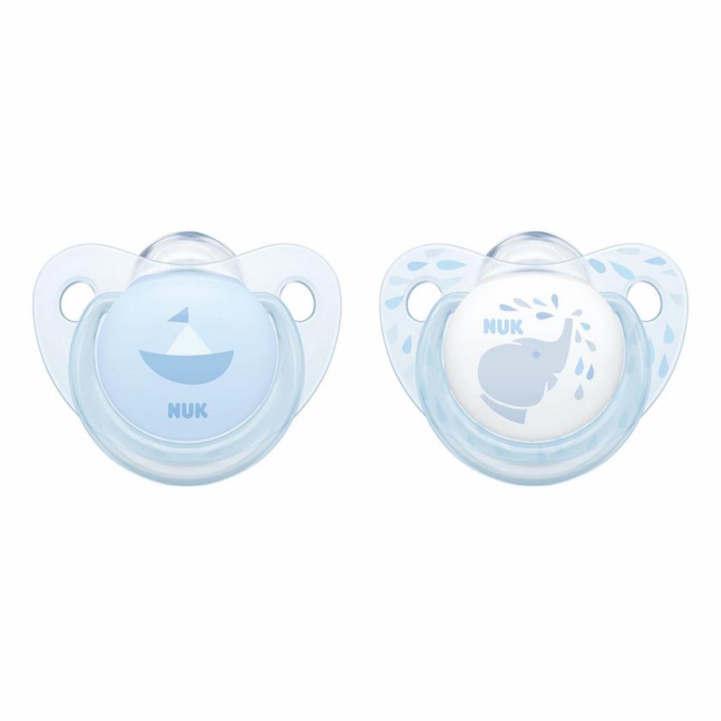 

Пустышка NUK для сна Baby Blue 0-6 мес 2 шт Голубая (3952947)