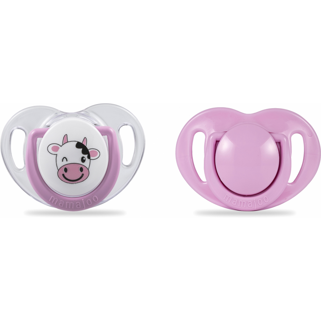 

Пустышка Mamajoo 0 мес+ Коровка Розовый 2 шт (8697767122933)