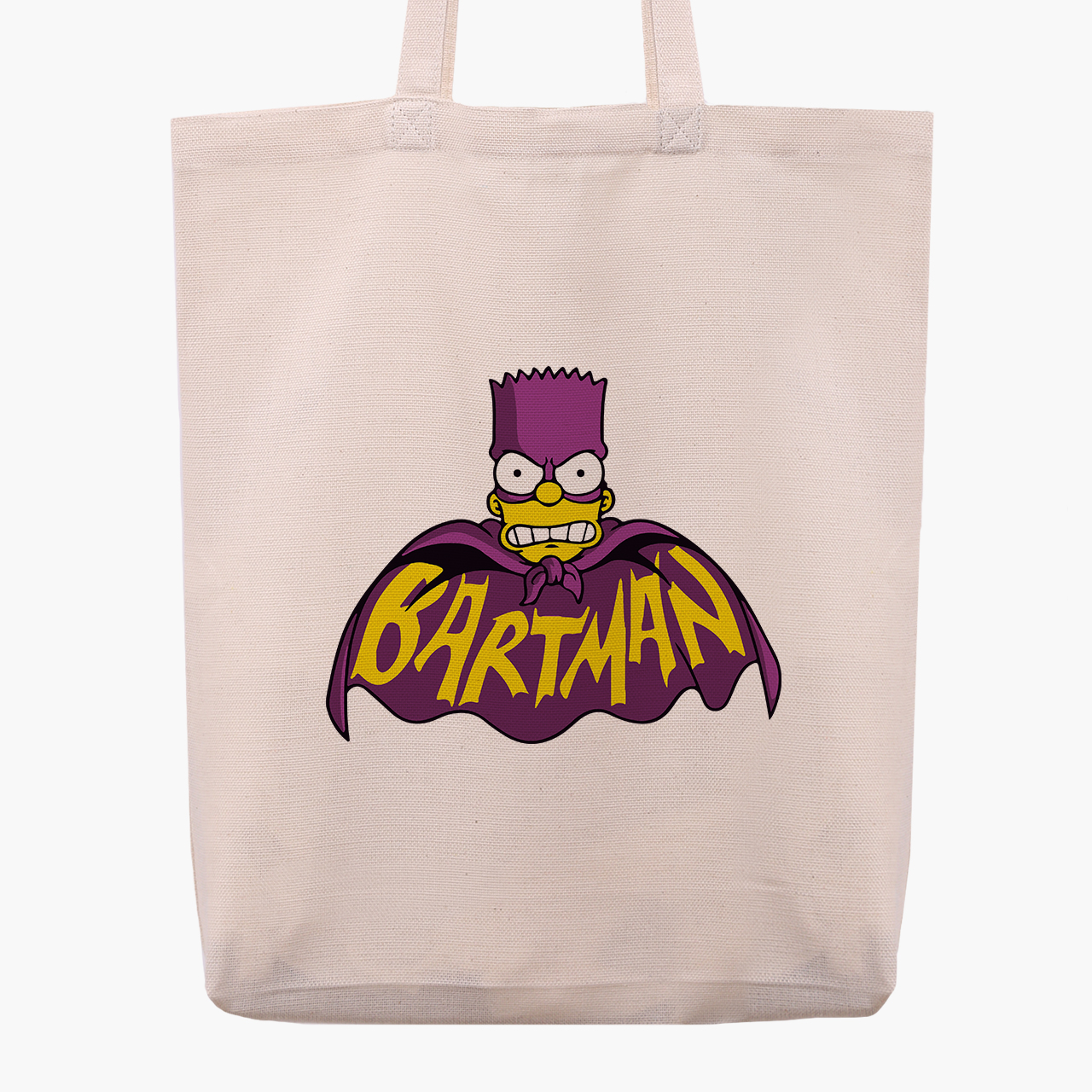 

Эко сумка шоппер Бартмен Барт Симпсон (Bartman The Simpsons) (9227-3409) 41x35x8.5 см Белый