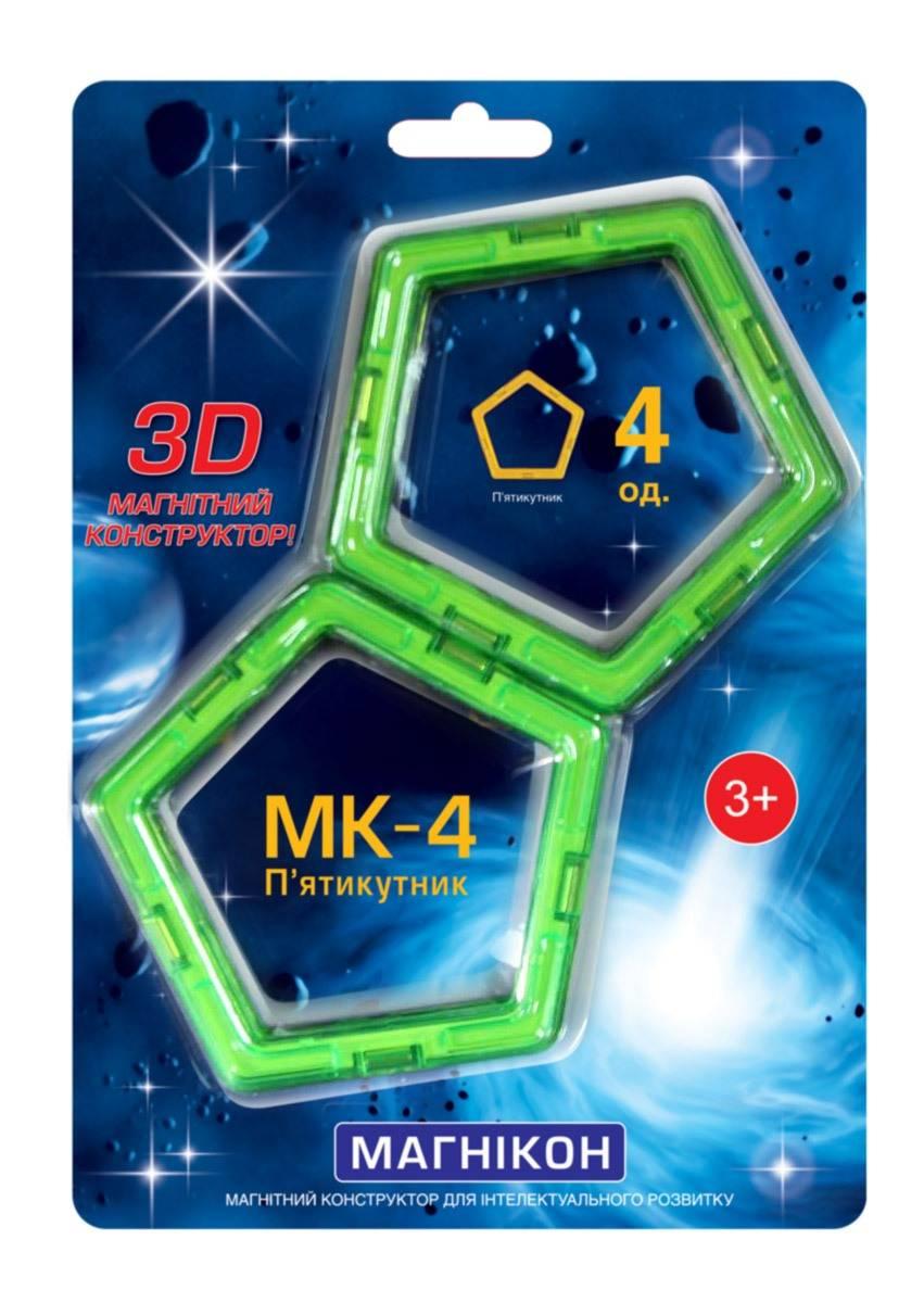 

Магнитный конструктор "Магникон" МК-4-5У, пятиугольник, 4 шт.