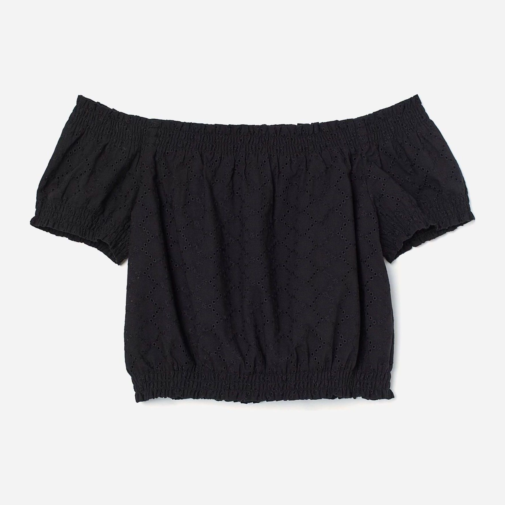 

Топ H&M 0743214-0  Черный, Топ H&M 0743214-0 38 Черный