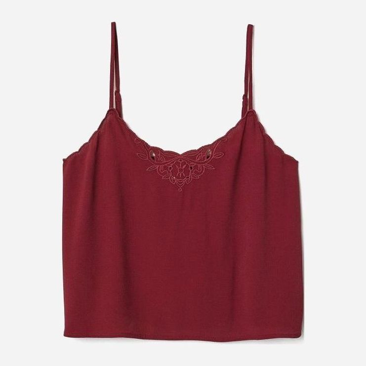 

Топ H&M 060640203  Бордовый, Топ H&M 060640203 46 Бордовый