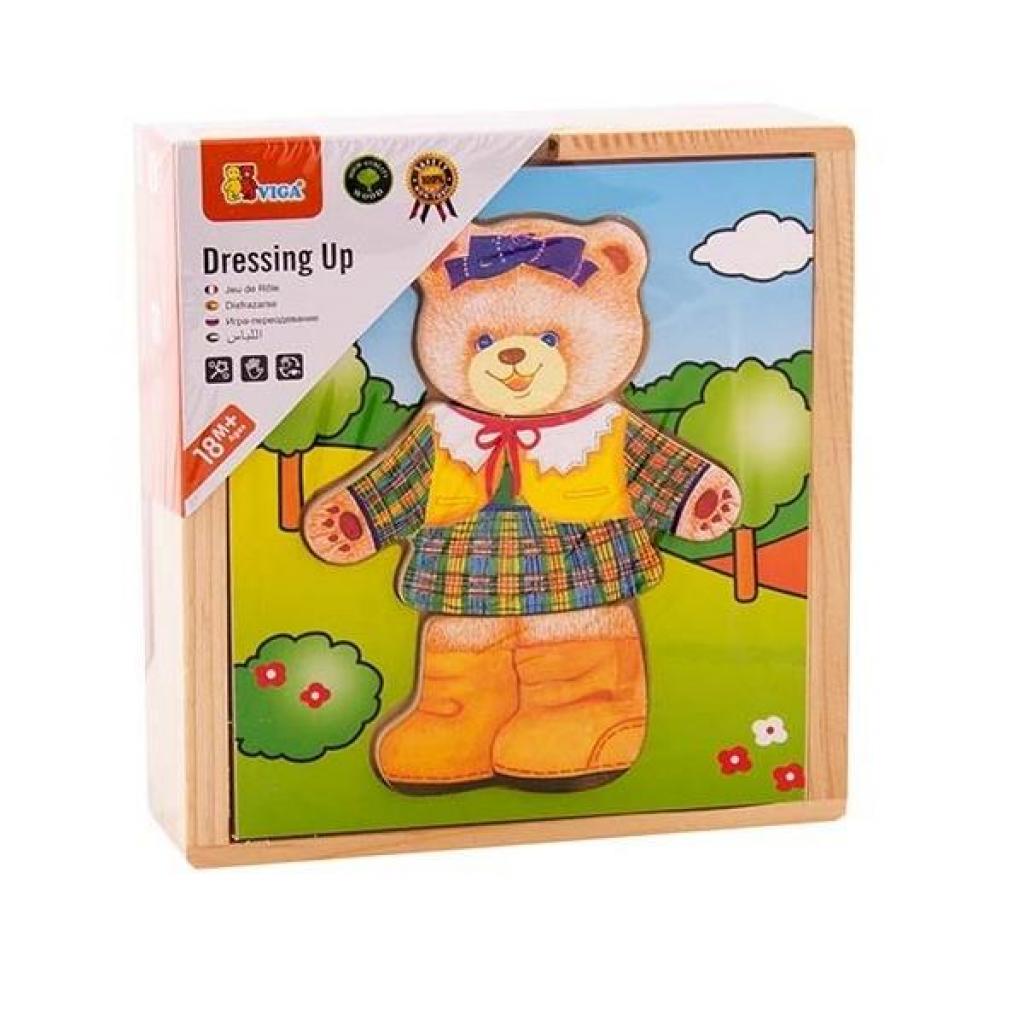 

Развивающая игрушка Viga Toys Гардероб медведицы (56403)