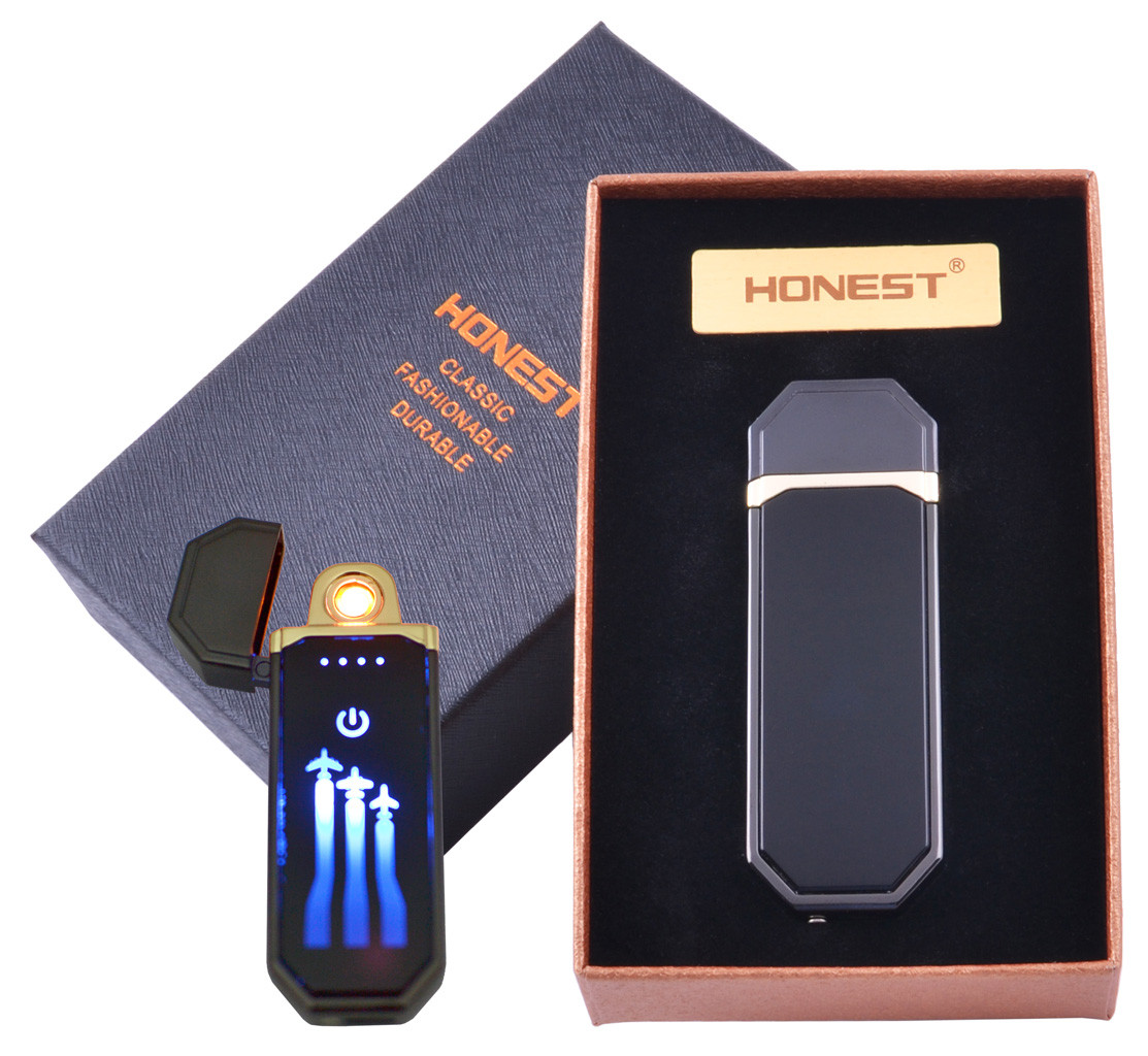 

USB зажигалка в подарочной коробке HONEST (Спираль накаливания) №HL-98-2