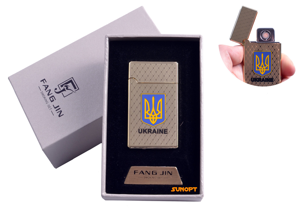 

USB зажигалка в подарочной упаковке "Герб Украины" (Двухсторонняя спираль накаливания) №4799