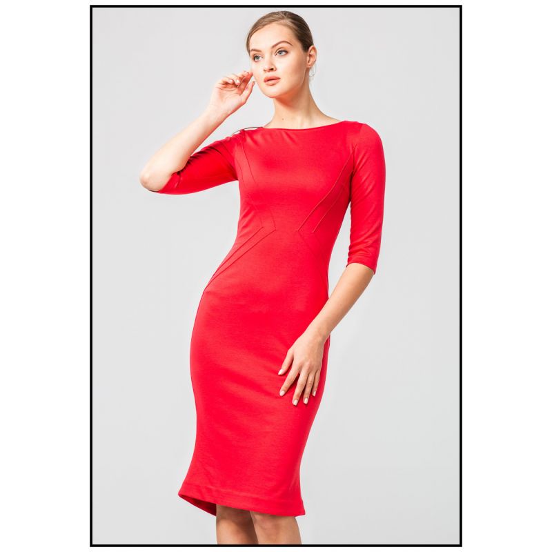 

Красное платье-футляр Nai Lu-na by Anastasia Ivanova NL3529-3, Красное платье-футляр Nai Lu-na by Anastasia Ivanova NL3529-3 XS