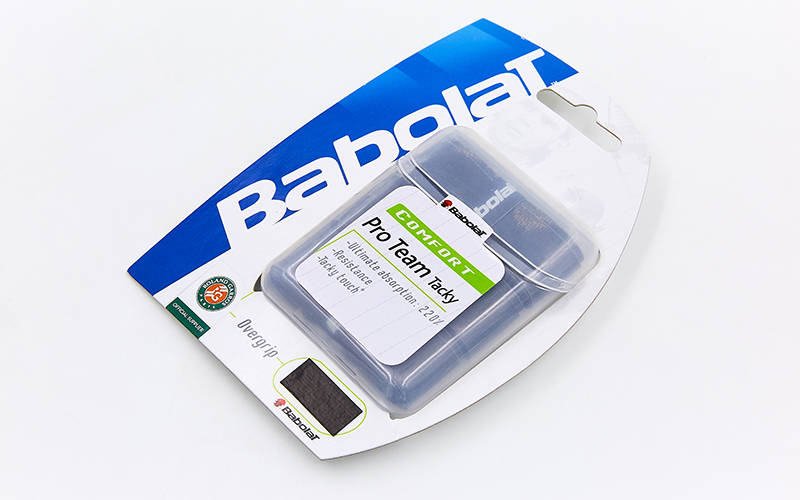 

Обмотка на ручку ракетки теннис,сквош,бадминтон Overgrip BABOLAT 653013-105 /2 PRO TEAM TACKY (3шт, черный)