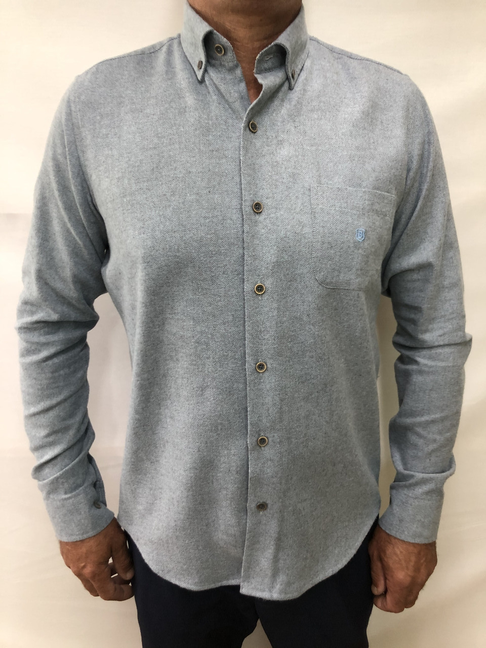 

Мужская рубашка BOSMEN FRA-G  (44) Серый, Мужская рубашка BOSMEN FRA-G XL (44) Серый