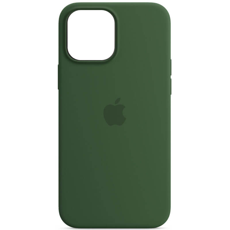 

Чехол Silicone case (AAA) full with Magsafe для Apple iPhone 13 Pro (6.1") Зеленый / Clover Без бренда