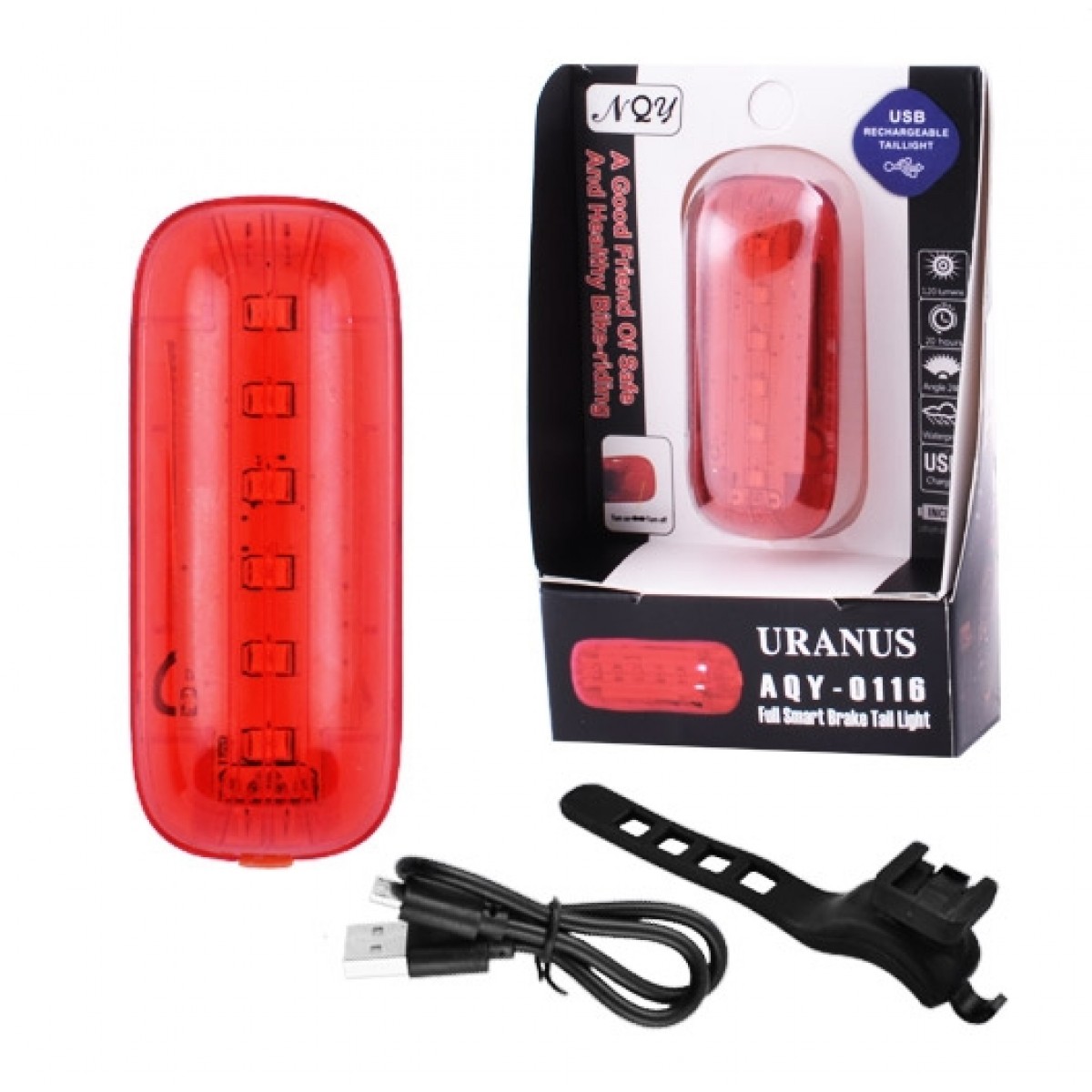 

Фонарь велосипедный AQY-0116 6SMD (красный)