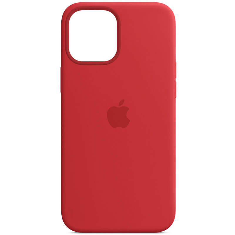 

Чехол Silicone case (AAA) full with Magsafe для Apple iPhone 13 mini (5.4") Красный / Red Без бренда