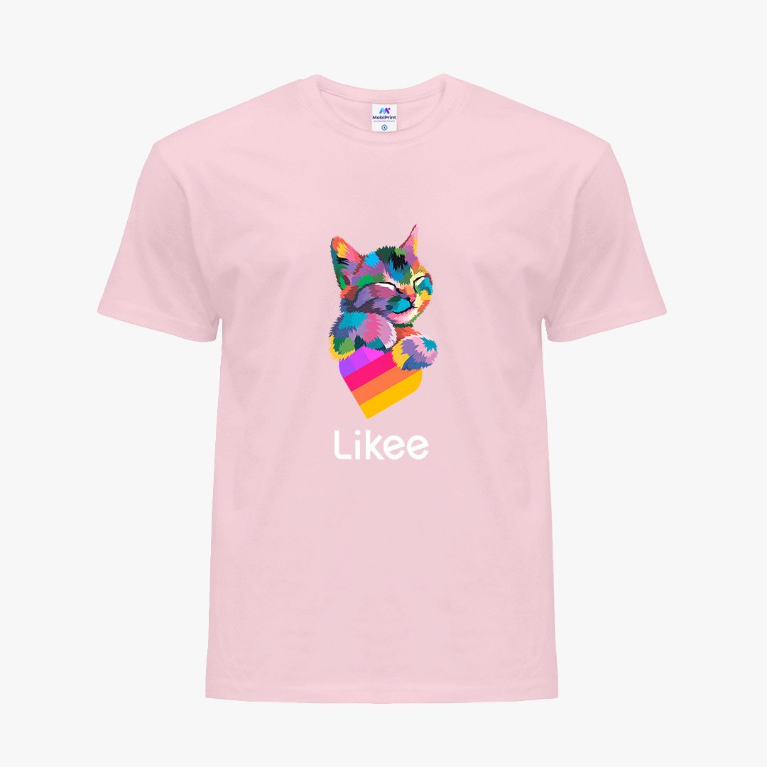 

Детская футболка для девочек Лайк (Likee) (25186-1040-30) 158-164 см Хлопок Розовый