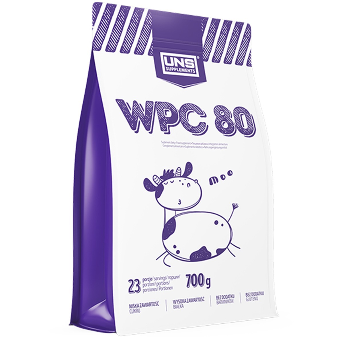 

Протеин концентрат UNS WPC 80 700g Banana