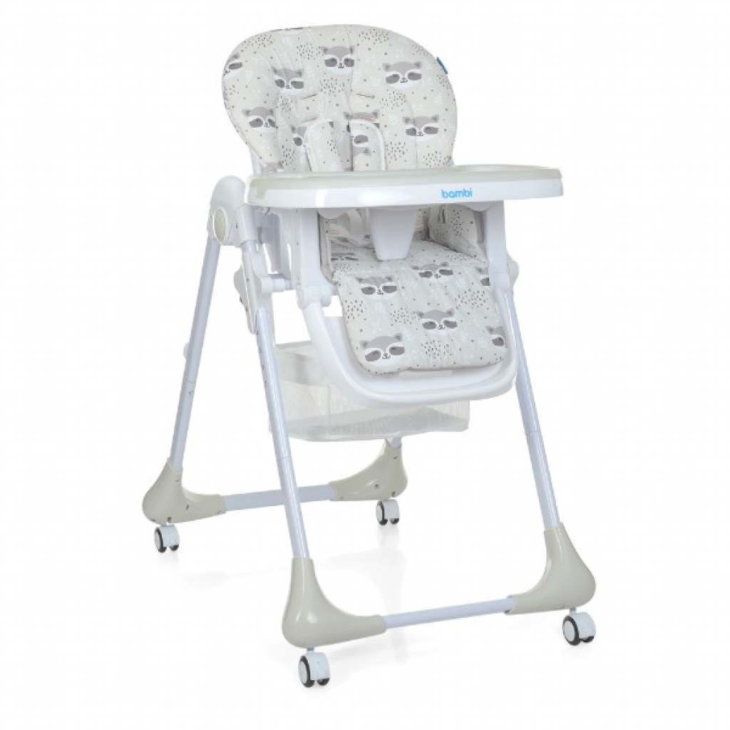 

Стульчик для кормления Bambi M 3233 raccoon grey