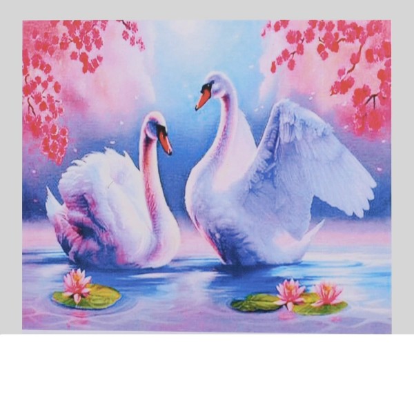 

Картина по номерам + Алмазная мозайка 2в1 Лебединая сказка YHDGJ 70240 Птицы 50х40см, на холсте с подрамником