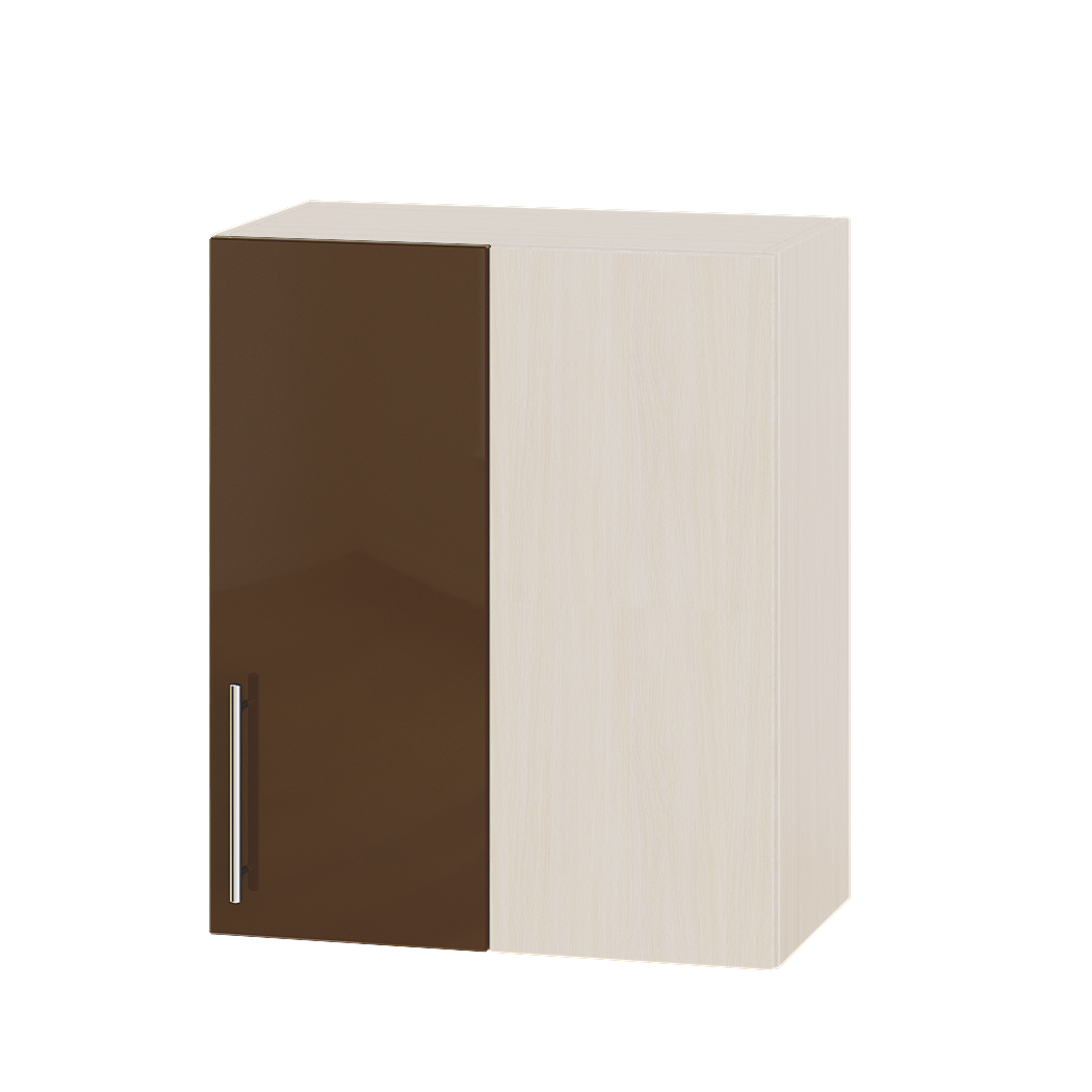 

Кухня Модерн модуль Угловой Верх В27-600 Капучино Глянец - Дуб молочный 60х30х72см