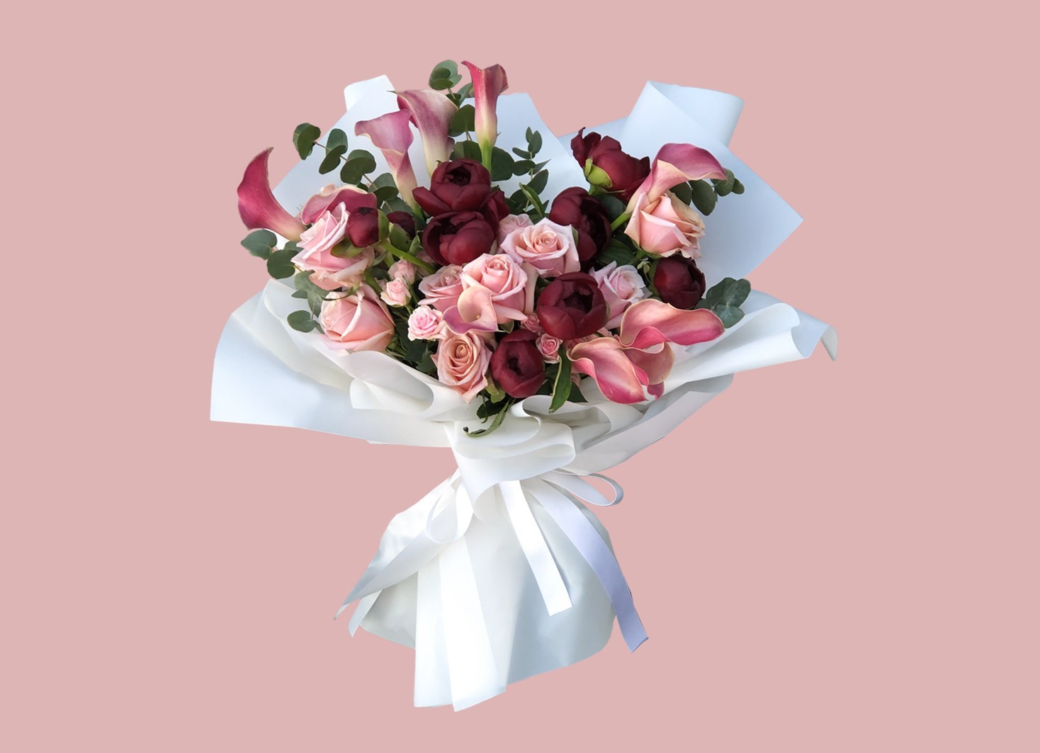 

Букет из свежих цветов Velvety FIORI