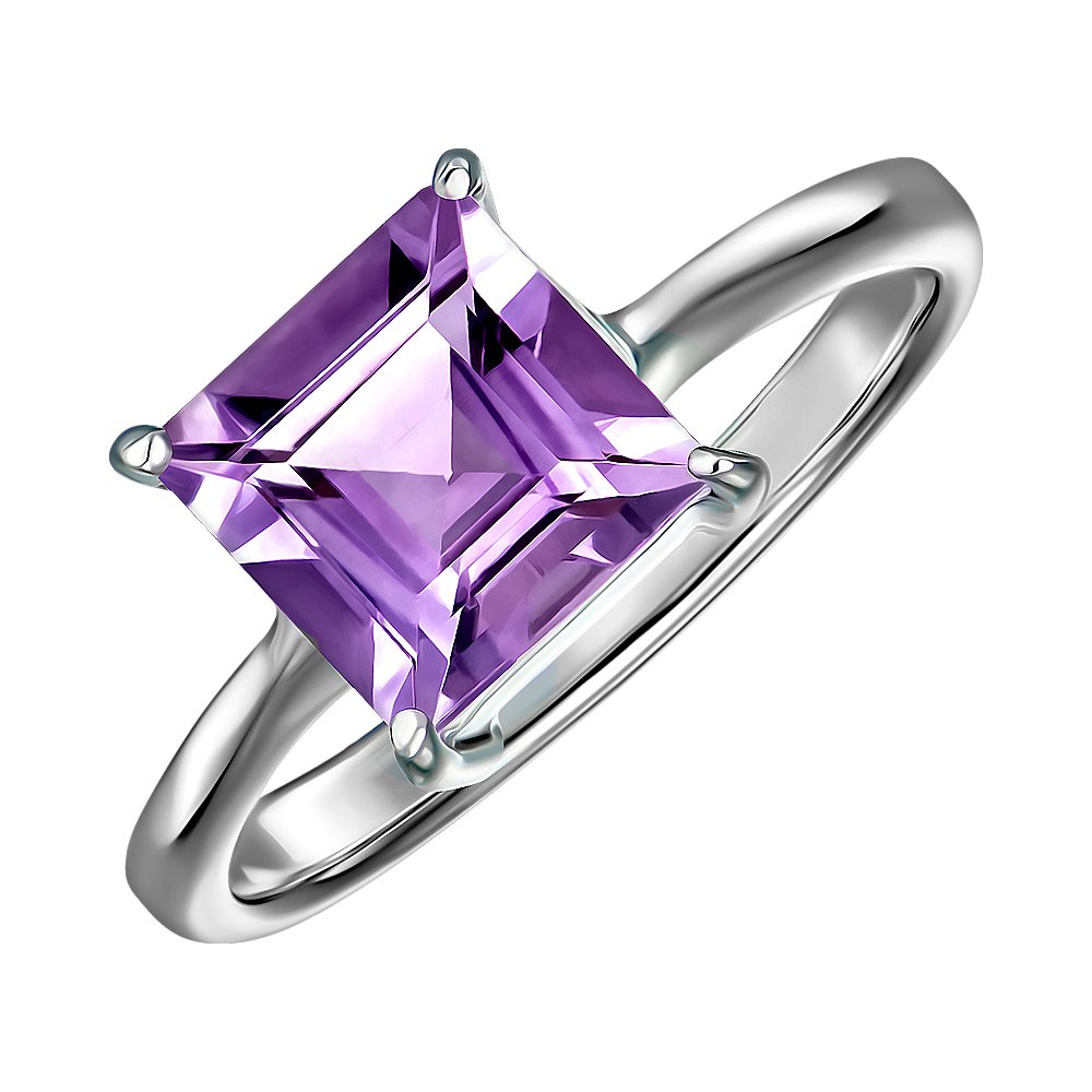 

Кольцо из серебра с аметистом 000152255 15.5 размера