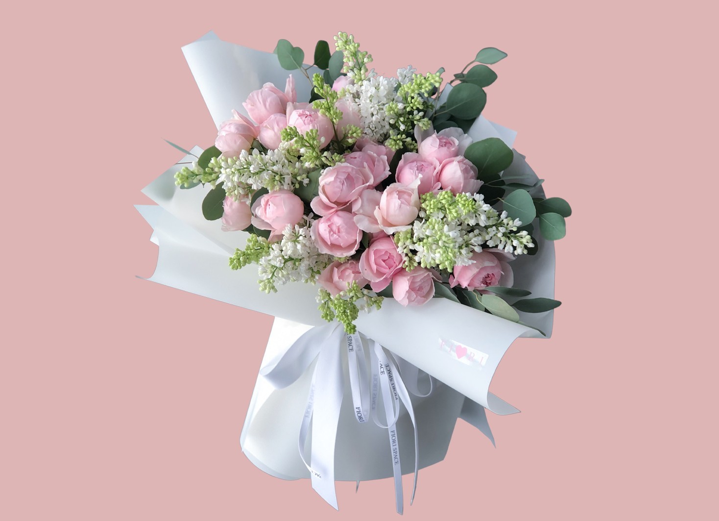 

Букет из свежих цветов Pink Cloud FIORI