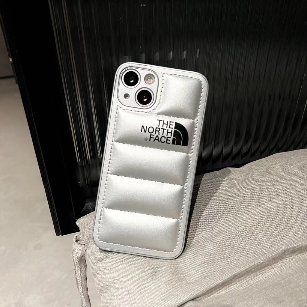 

Пуферный чехол-пуховик TNF для iPhone 11 Pro Max Серебристый