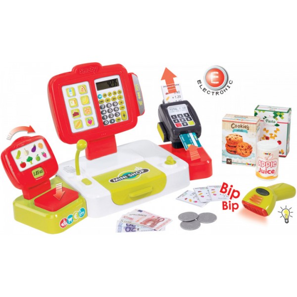 

Игровой набор Smoby Электронная касса с весами и аксессуарами (350107)