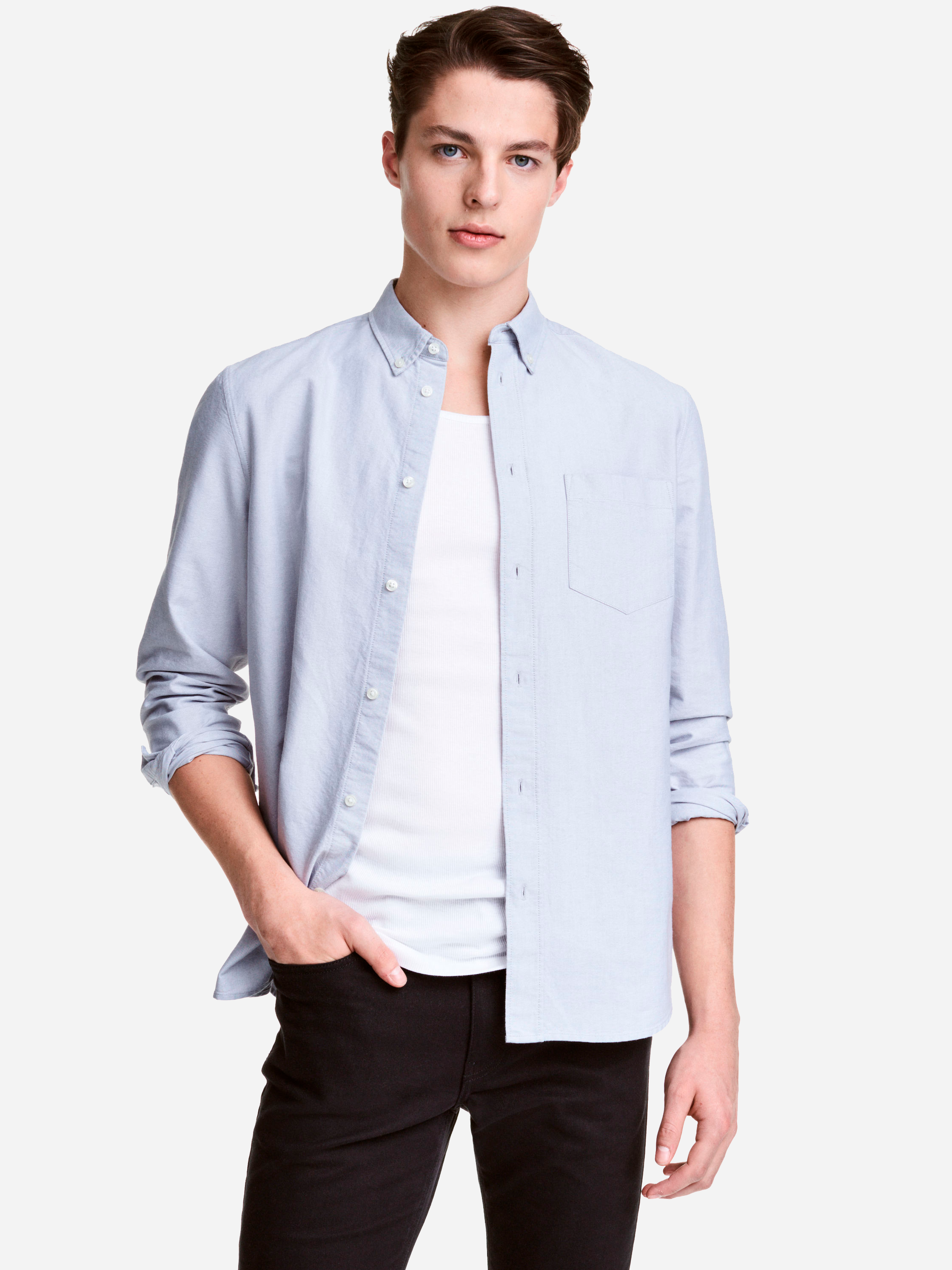 

Рубашка H&M 02-0450995-007  Светло-серая (СА2000001366981, Рубашка H&M 02-0450995-007 XS Светло-серая (СА2000001366981)