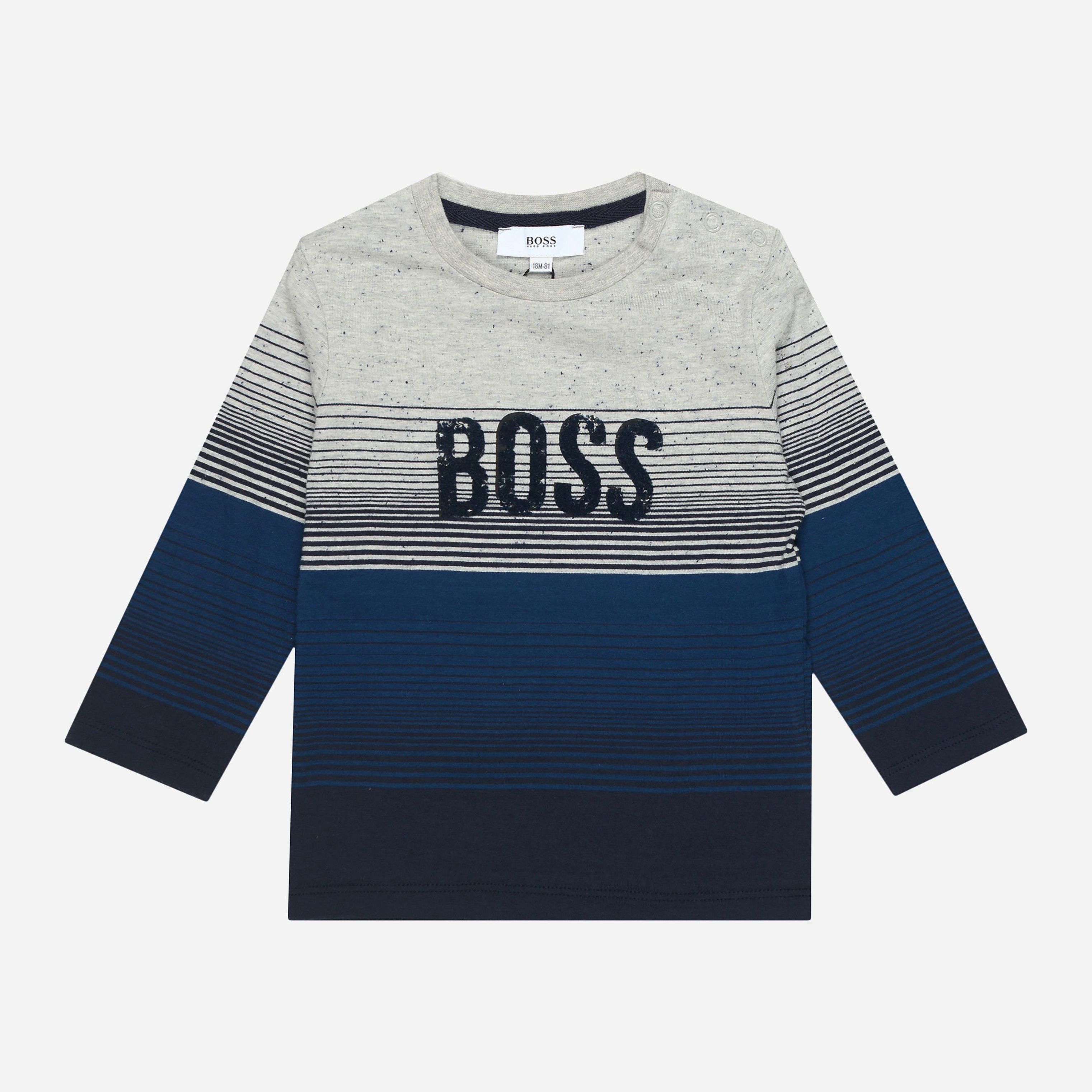

Футболка с длинными рукавами Hugo Boss smixb08800081 86 см Серая