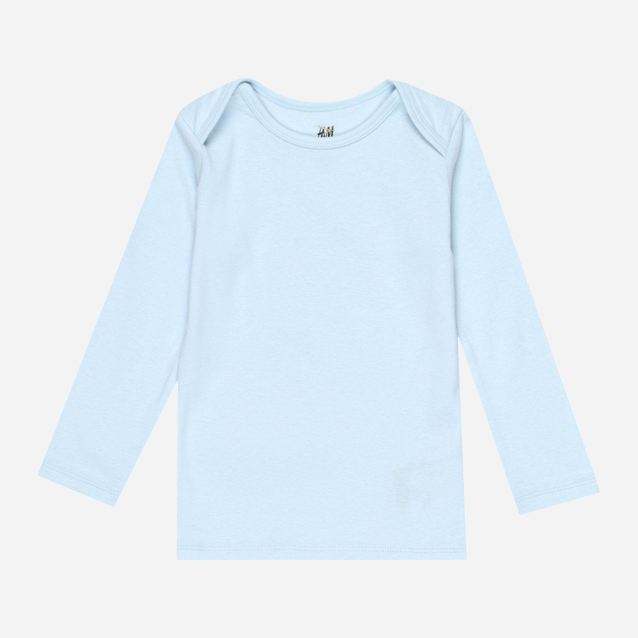 

Футболка с длинными рукавами H&M 1202-7340272 92 см Голубая