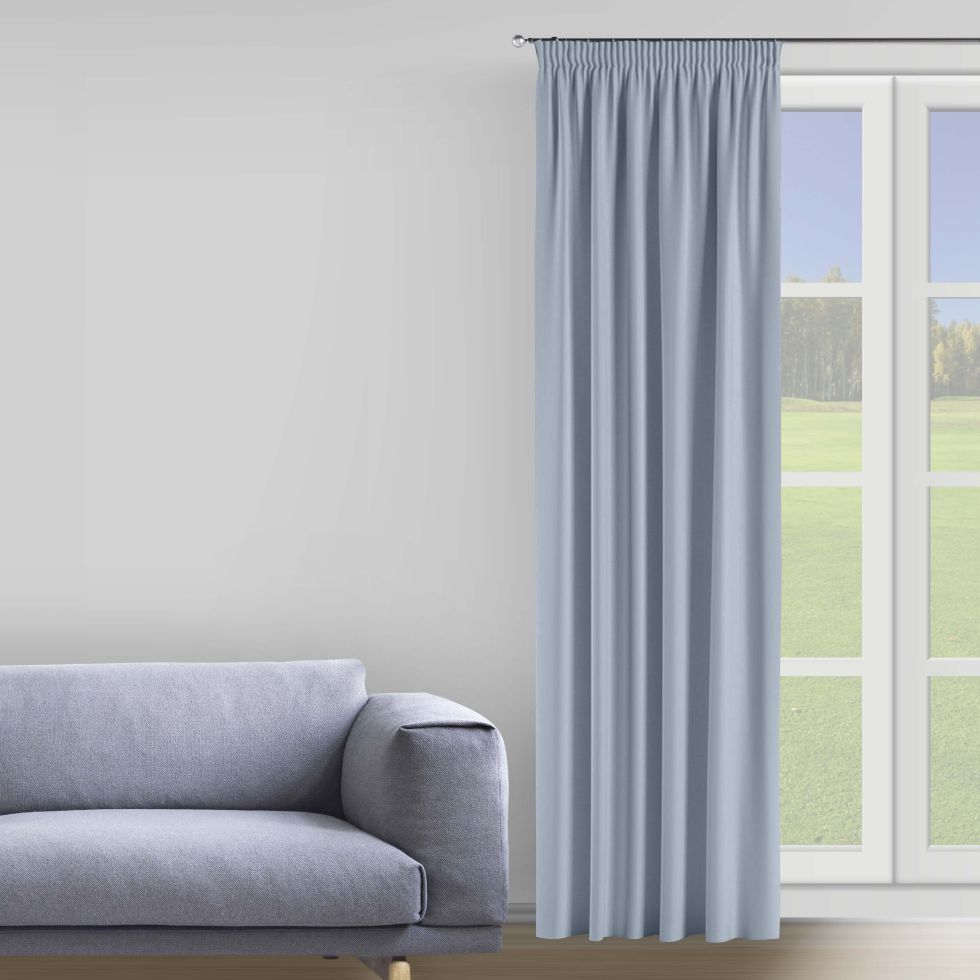 

Комплект штор Decorator 2 шт 150х275 серый бархат на тесьме B237