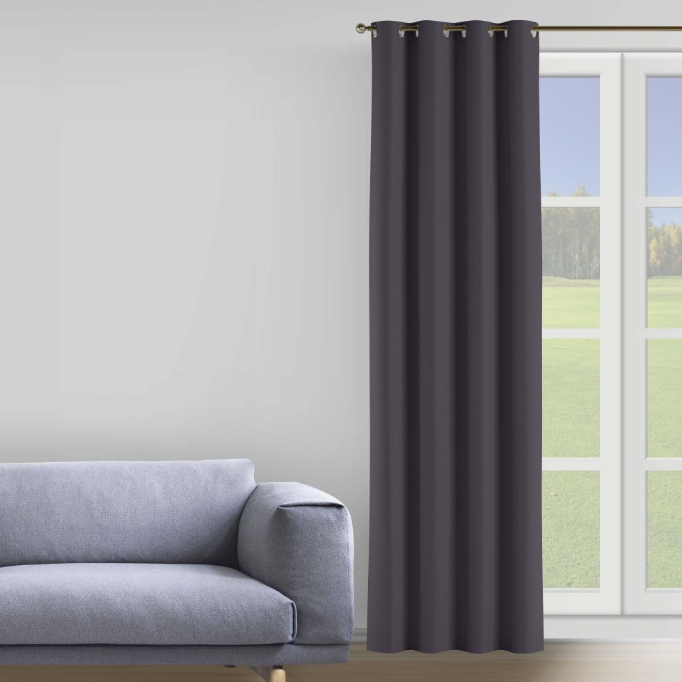

Штора Decorator 300х258 коричневый бархат на люверсах B212