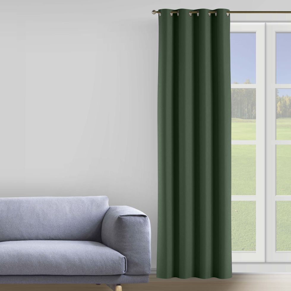 

Комплект штор Decorator 2 шт 200х258 зеленый бархат на люверсах B155
