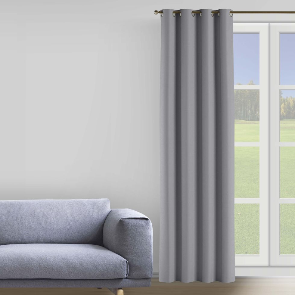 

Комплект штор Decorator 2 шт 250х258 серо-бежевый бархат на люверсах B129