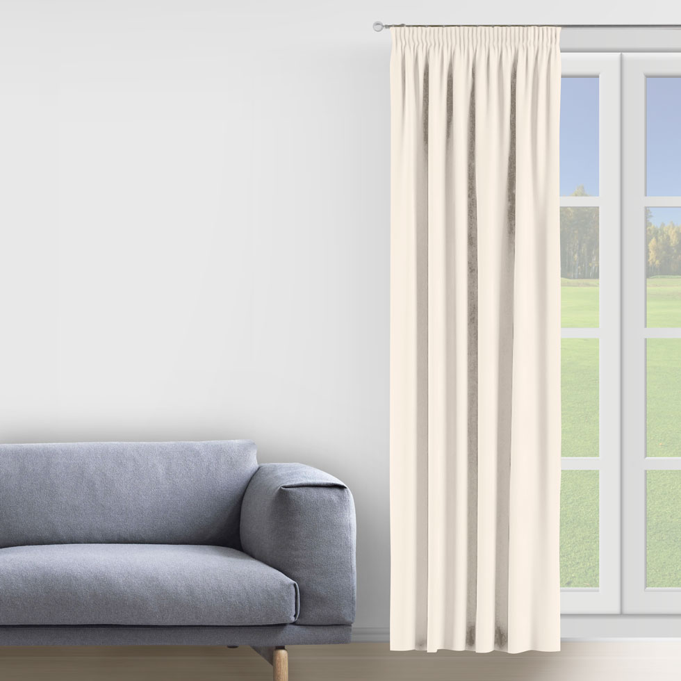 

Штора Decorator 300х275 кремовый микровелюр на тесьме D004