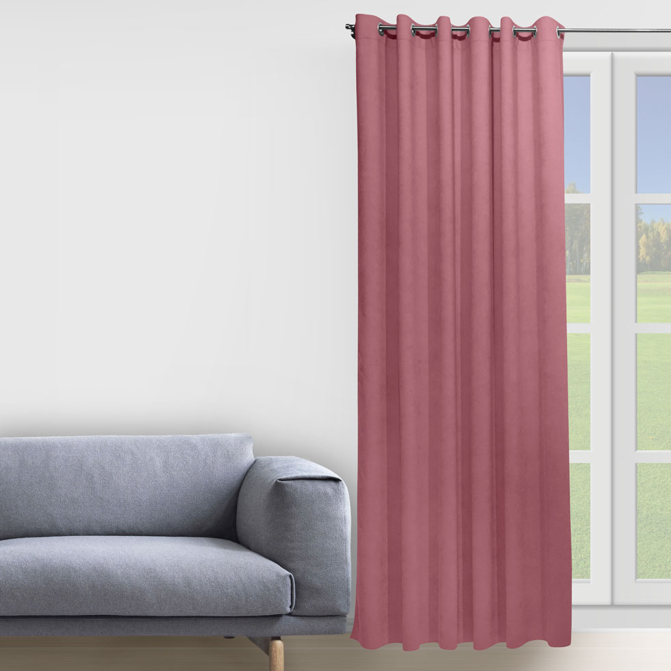

Комплект штор Decorator 2 шт 200х258 сиреневый микровелюр на люверсах D005