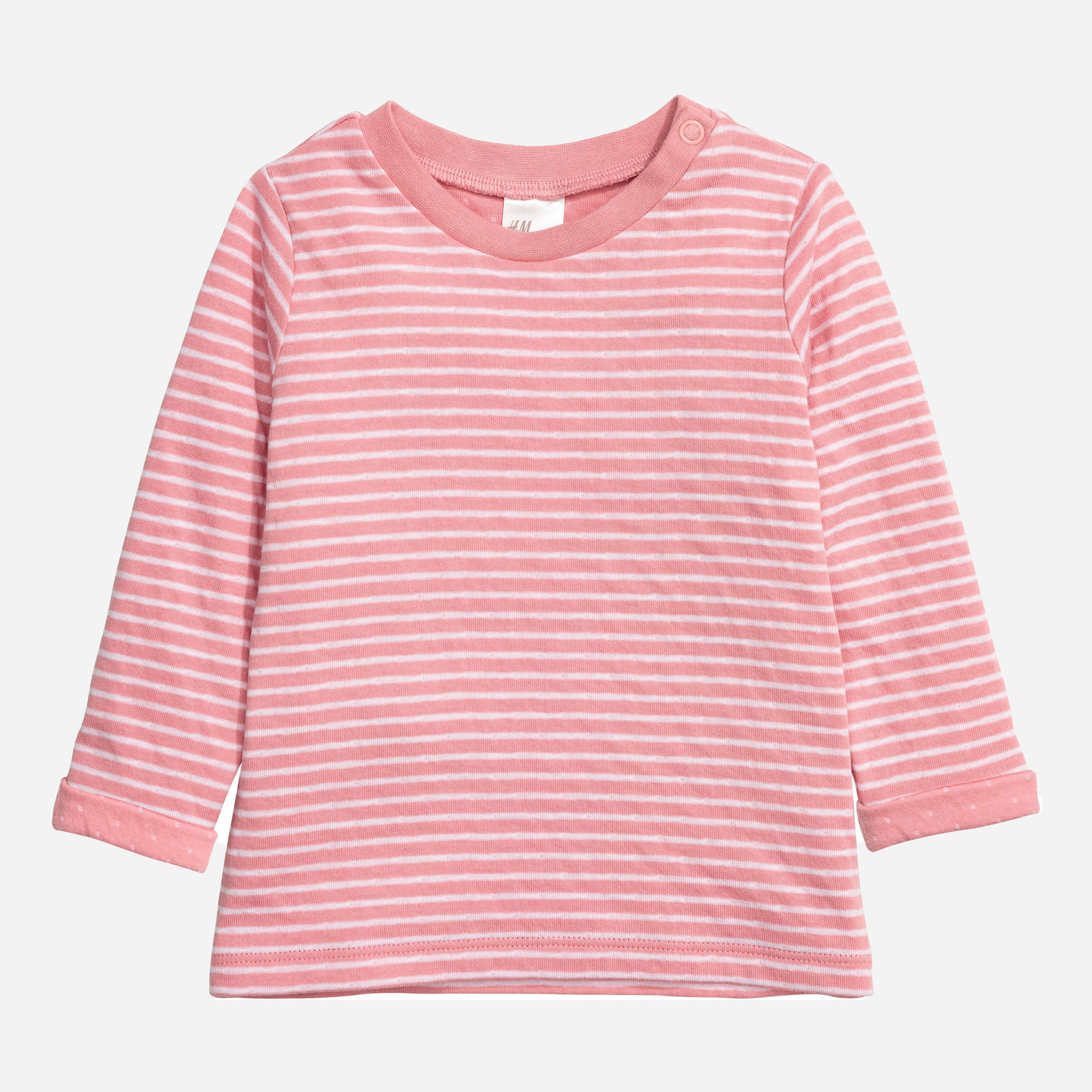 

Футболка с длинными рукавами H&M 5591627 56 см Розовая