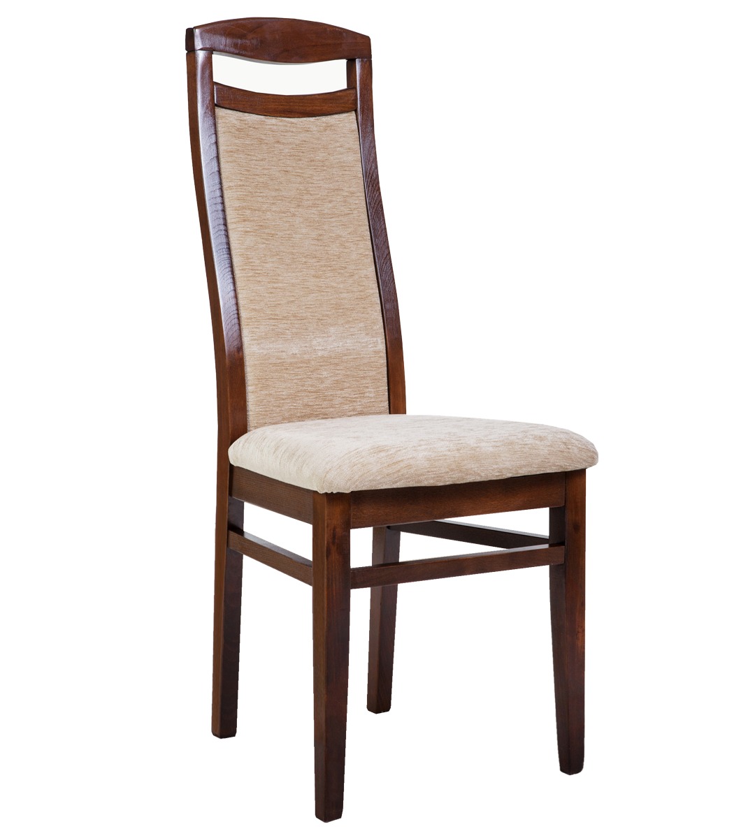 

Стул для кухни обеденный натуральное дерево+ткань Bari 56 Яна 455х435х1015 мм Mix Mebli цвет Орех темный