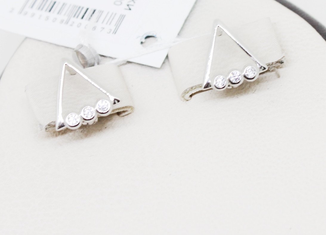 

Сережки серебряные с кубическим цирконием 182 г