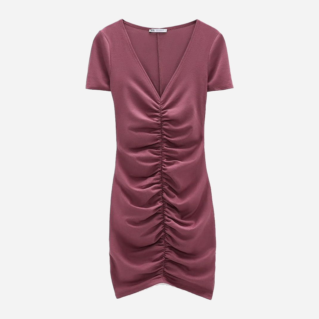 

Платье Zara 5644/438/611  Бордовое, Платье Zara 5644/438/611 S Бордовое