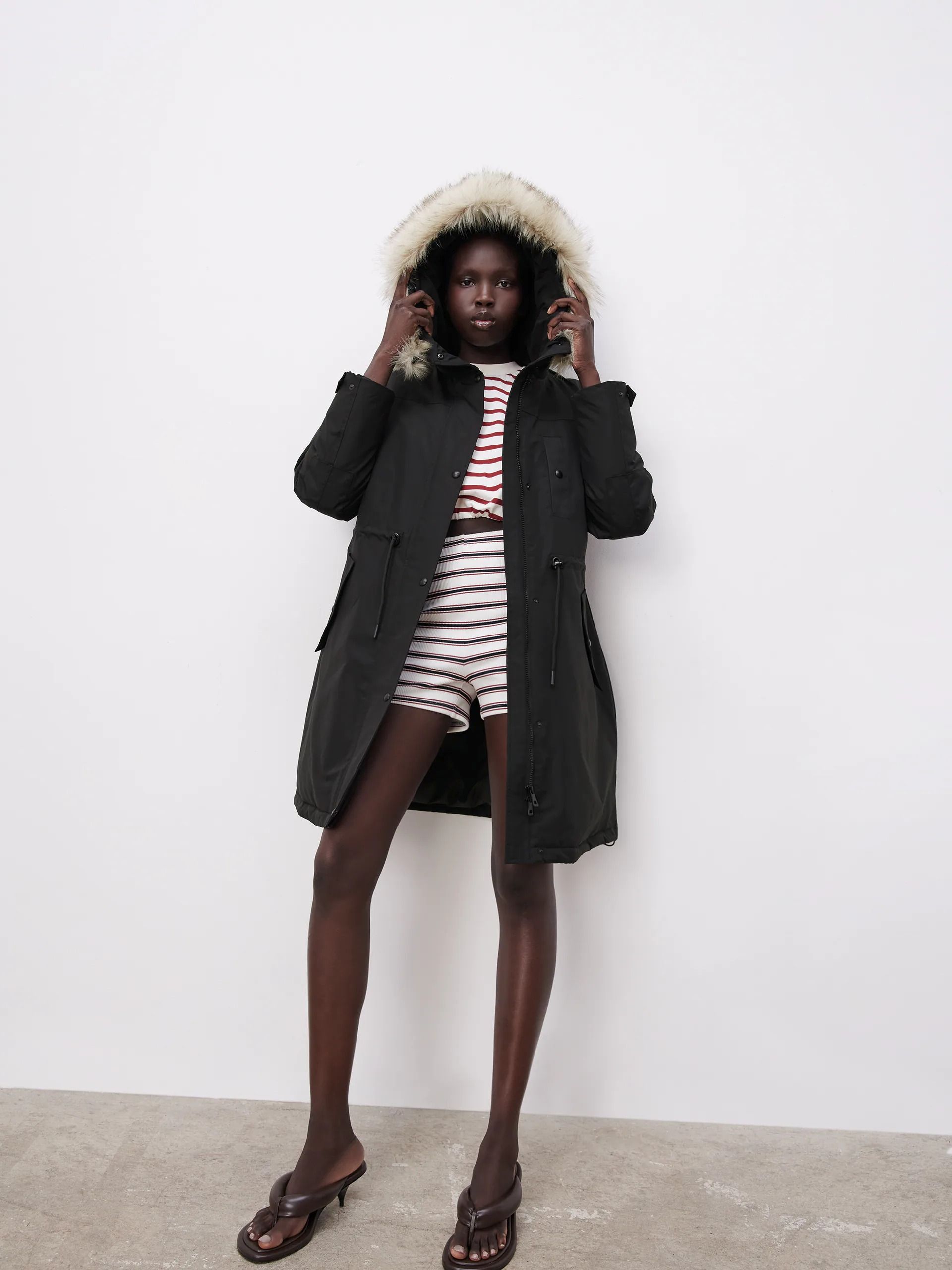 

Пуховик Zara 8073-024-800  Черный, Пуховик Zara 8073-024-800 L Черный