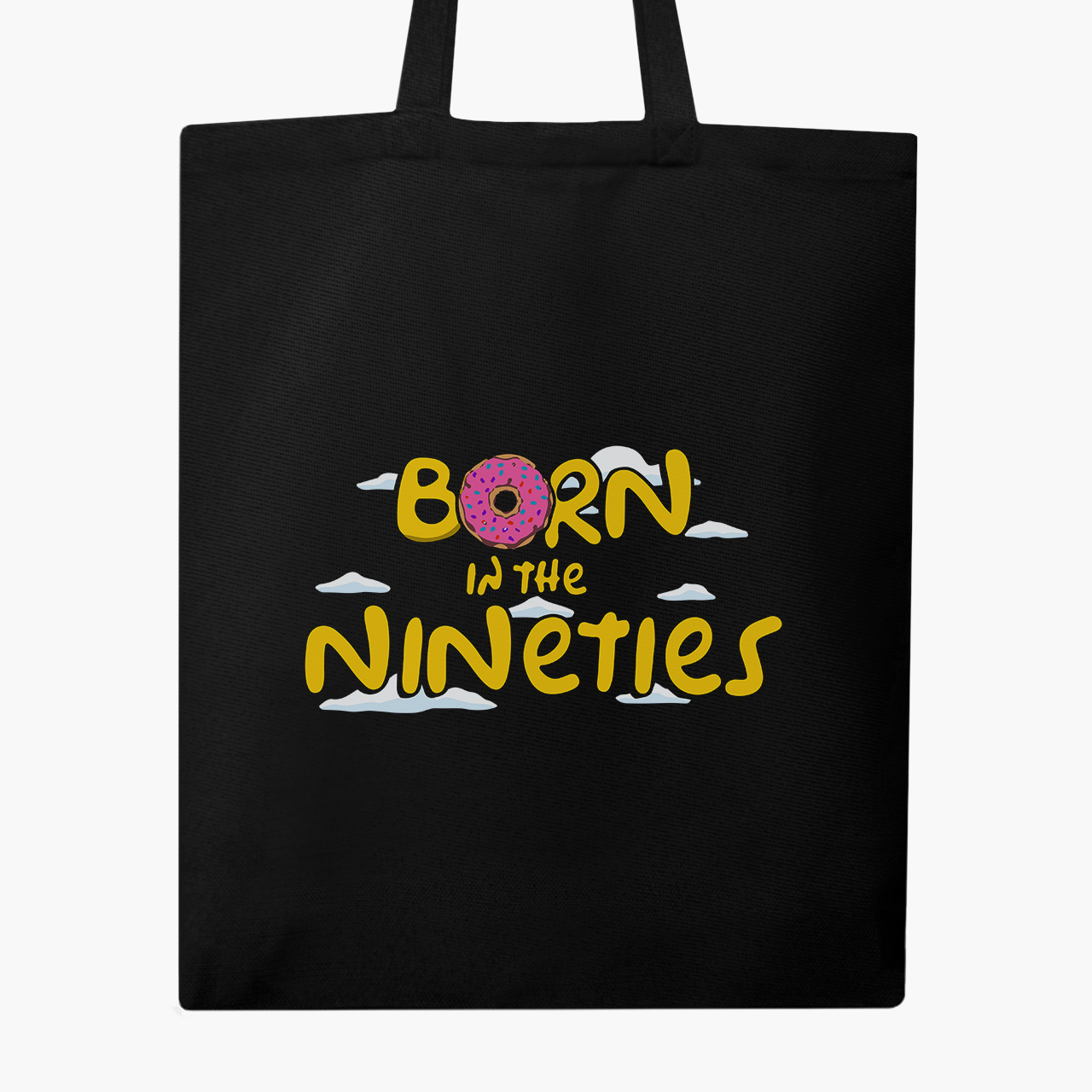 

Эко сумка шоппер Рожденный в девяностые Симпсоны (Born in the nineties The Simpsons) (9227-3413) 41x35 см Черный