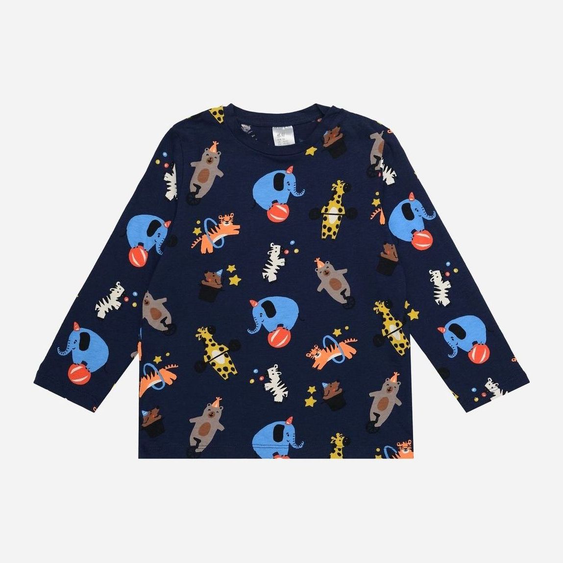 

Футболка с длинным рукавом H&M 0679633 86 см Синяя