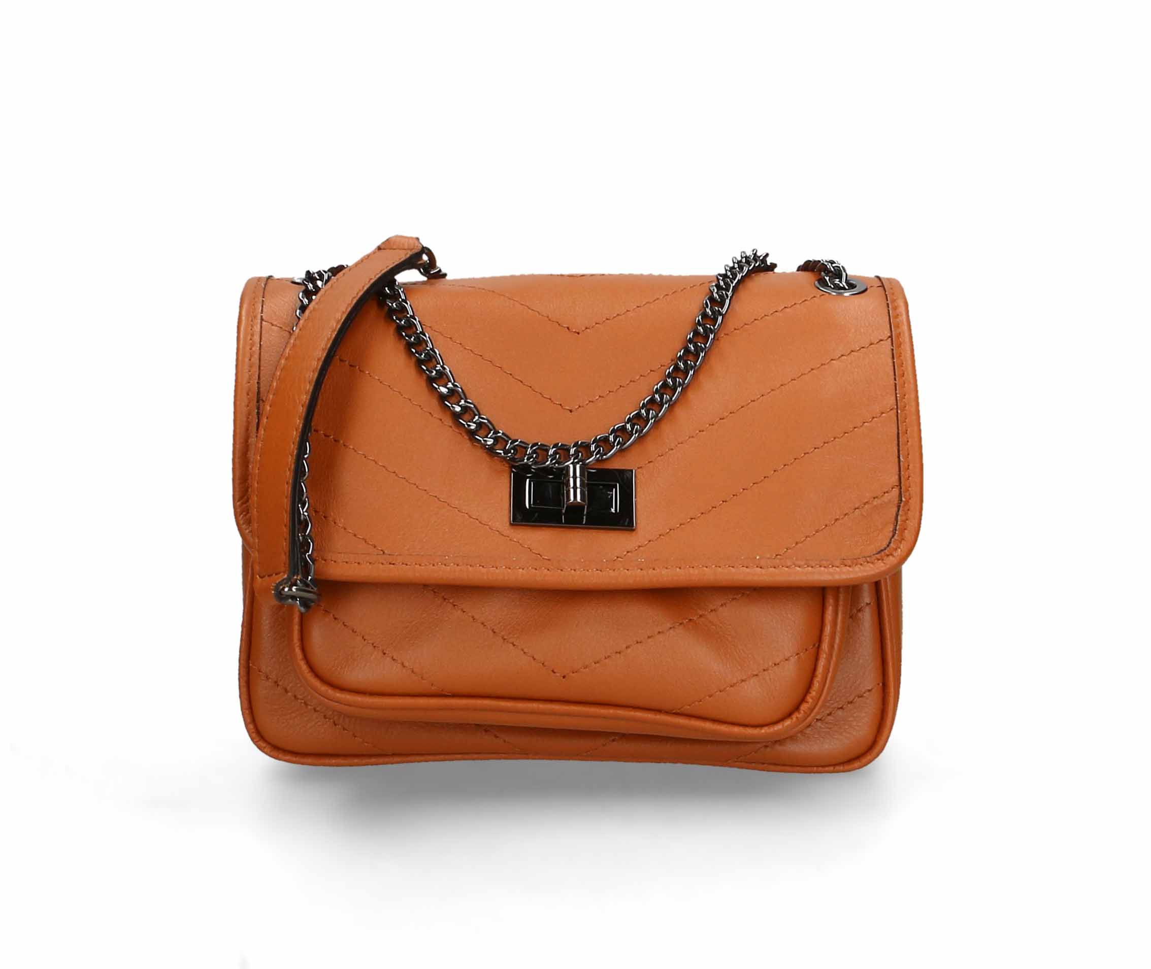 

Клатч Italian Bags 11694_cuoio Кожаный Коньячный